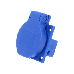 Conector alimentare AC 250V 16A albastru | Electronic-mag.ro | Componente Electronice