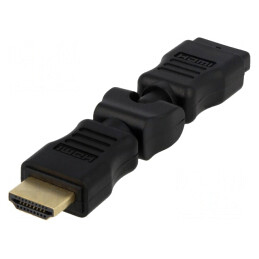 Adaptor HDMI 360° Negru | Electronic-mag.ro | Componente Electronice