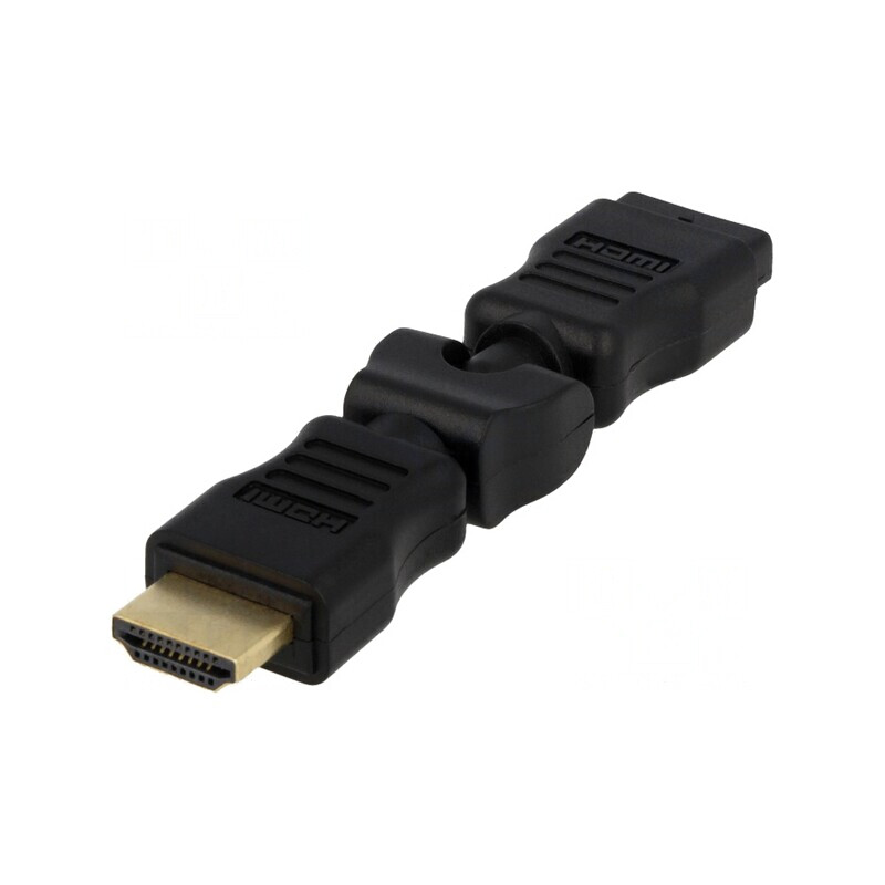 Adaptor HDMI 360° Negru | Electronic-mag.ro | Componente Electronice