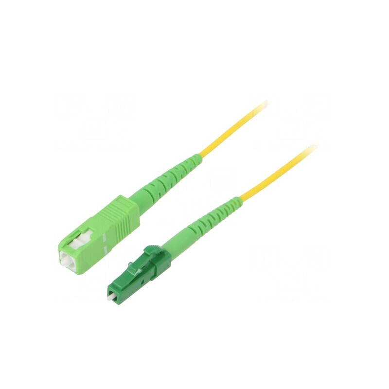 Patch Cord Fibra Optica OS2 LC/APC-SC/APC 1m Galben | Electronic-mag.ro | Componente Electronice