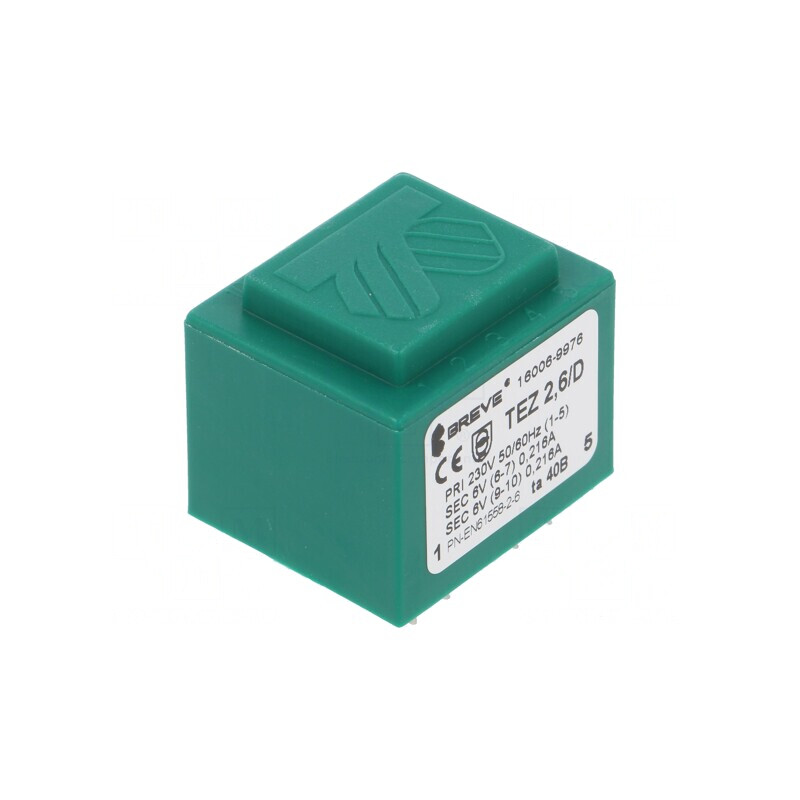 Transformator Încapsulat PCB 2,6VA 230VAC 6V 217mA | Electronic-mag.ro | Componente Electronice Transformator Încapsulat PCB 2,6VA 230VAC 6V 217mA | Electronic-mag.ro | Componente Electronice