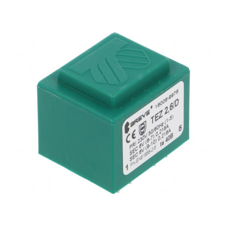 Transformator Încapsulat PCB 2,6VA 230VAC 6V 217mA | Electronic-mag.ro | Componente Electronice