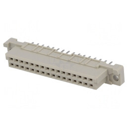 Conector DIN 41612 2B Mamă 32 PIN THT Drept Termoplast | Electronic-mag.ro | Componente Electronice