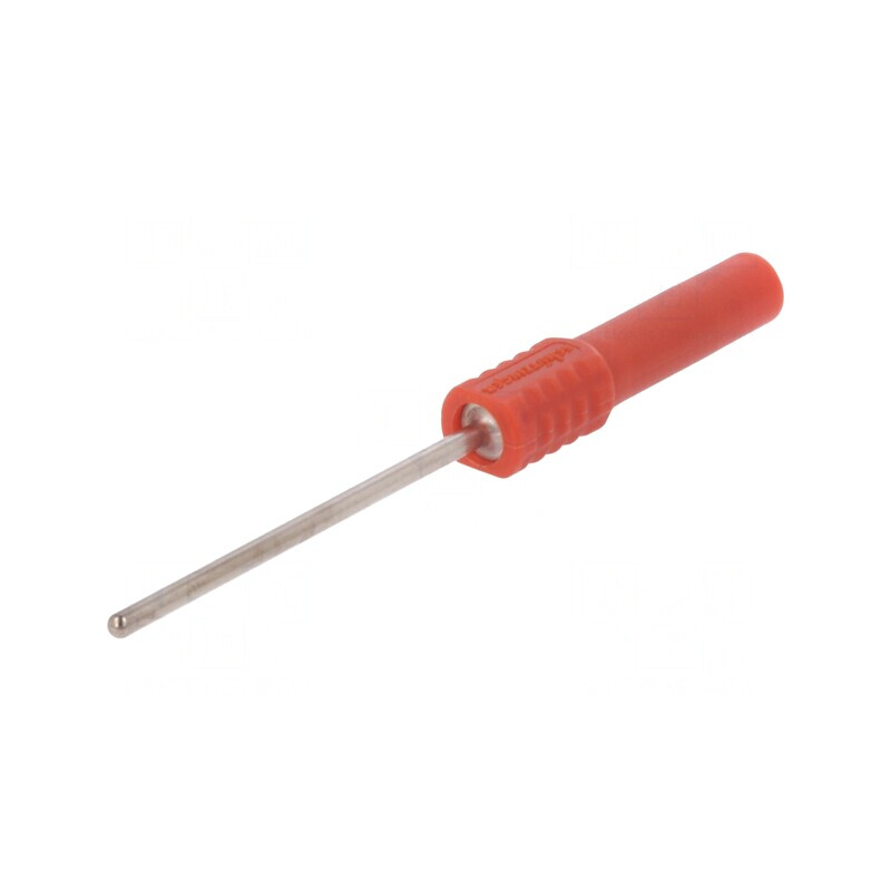 Soclu banană 4mm roșu 20A 1kVAC nichelat | Electronic-mag.ro | Componente Electronice
