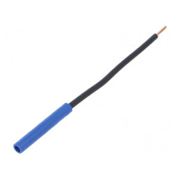 Soclu banană 4mm albastru 32A 1kVDC | Electronic-mag.ro | Componente Electronice