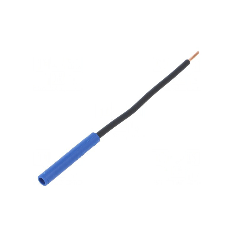 Soclu banană 4mm albastru 32A 1kVDC | Electronic-mag.ro | Componente Electronice