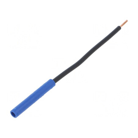 Soclu banană 4mm albastru 32A 1kVDC | Electronic-mag.ro | Componente Electronice