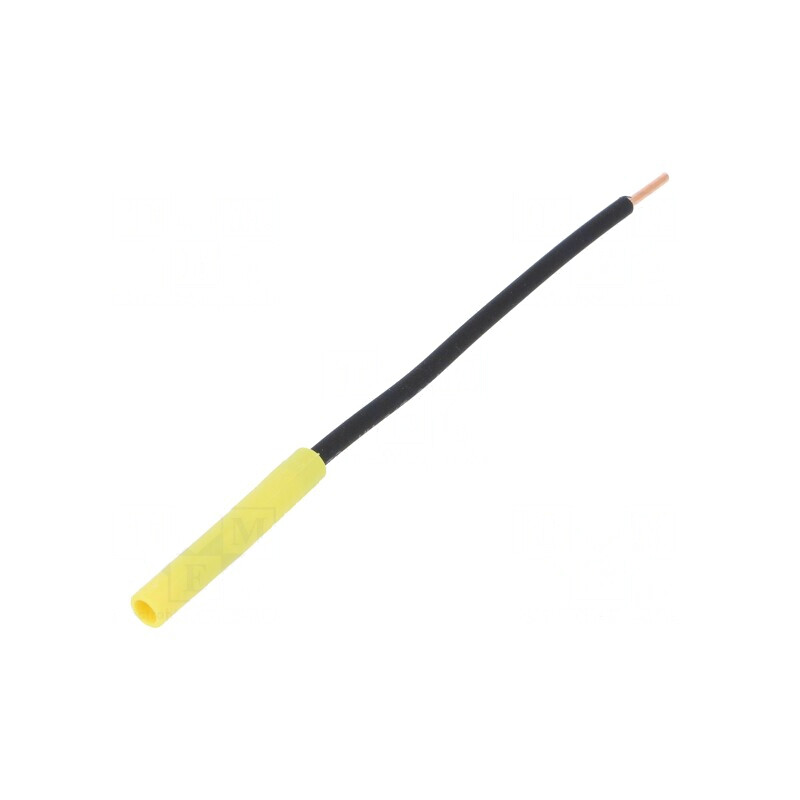 Soclu Banană 4mm Galbenă 32A 1kVDC | Electronic-mag.ro | Componente Electronice