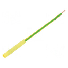 Soclu banană 4mm galben-verde 32A 1kVDC