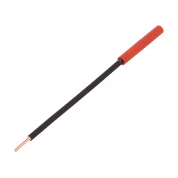Soclu banană 4mm 32A roșu nichelat 1kVDC | Electronic-mag.ro | Componente Electronice