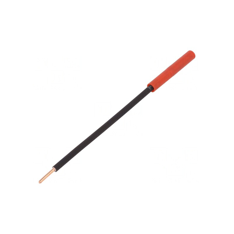 Soclu banană 4mm 32A roșu nichelat 1kVDC | Electronic-mag.ro | Componente Electronice