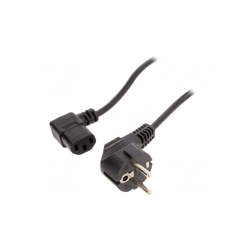 Cablu Electric 3x0,75mm2 PVC 1,8m Negru Cablexpert | Electronic-mag.ro | Componente Electronice