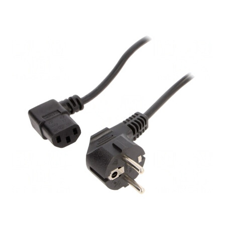 Cablu Electric 3x0,75mm2 PVC 1,8m Negru Cablexpert | Electronic-mag.ro | Componente Electronice