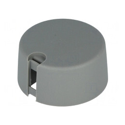 Buton rotativ indicator plastic gri 6mm | Electronic-mag.ro | Componente Electronice