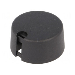 Buton rotativ plastic negru 6mm 31x16mm | Electronic-mag.ro | Componente Electronice