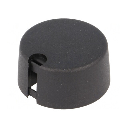Buton rotativ plastic negru 6mm 31x16mm | Electronic-mag.ro | Componente Electronice