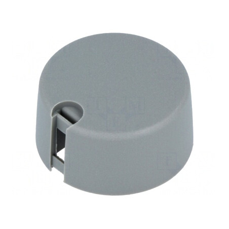 Buton Rotativ Gri 31x16mm Indicator Plastic 6,35mm | Electronic-mag.ro | Componente Electronice