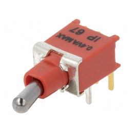 Comutator basculant SPDT ON-(ON) 0,4A 20VDC | Electronic-mag.ro | Componente Electronice