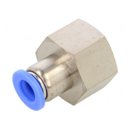 Racord Push-in Alamă Nichelată 0-15bar | Electronic-mag.ro | Componente Electronice
