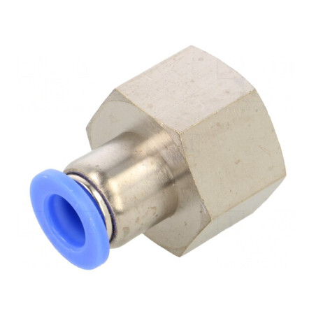 Racord Push-in Alamă Nichelată 0-15bar | Electronic-mag.ro | Componente Electronice