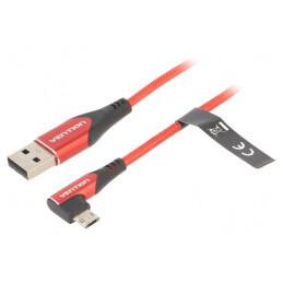 Cablu USB 2.0 2m Roşu 480Mbps | Electronic-mag.ro | Componente Electronice