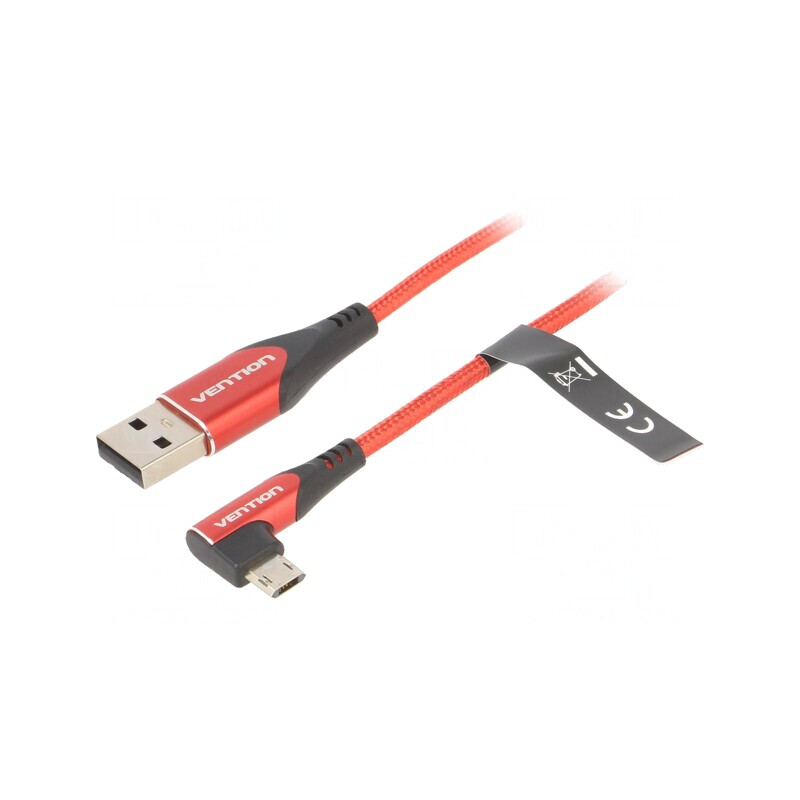 Cablu USB 2.0 2m Roşu 480Mbps | Electronic-mag.ro | Componente Electronice