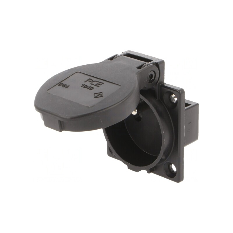 Conector Alimentare AC 230V 16A Negru 3 PIN | Electronic-mag.ro | Componente Electronice