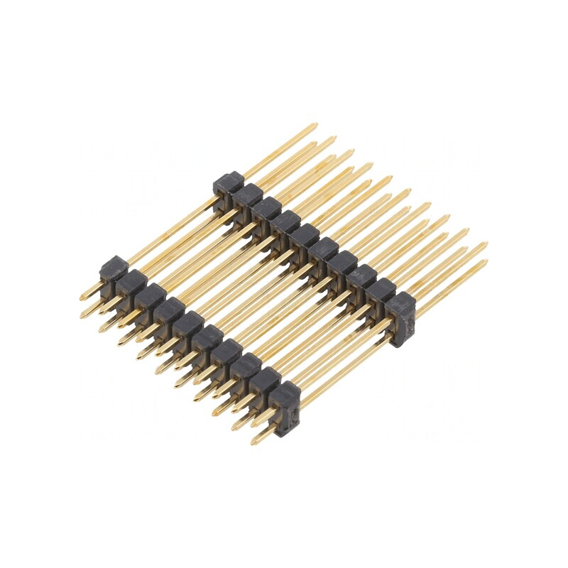 Conector Pin Header 2x10 Pini Aurit 2.54mm THT | Electronic-mag.ro | Componente Electronice