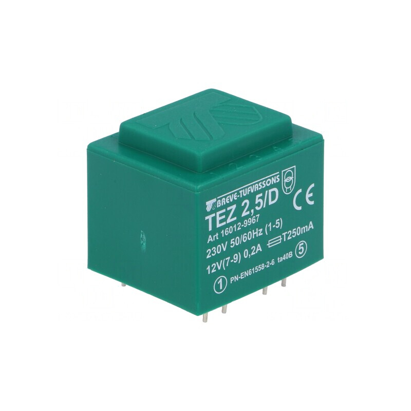Transformator încapsulat 2,5VA 230V 12V PCB | Electronic-mag.ro | Componente Electronice