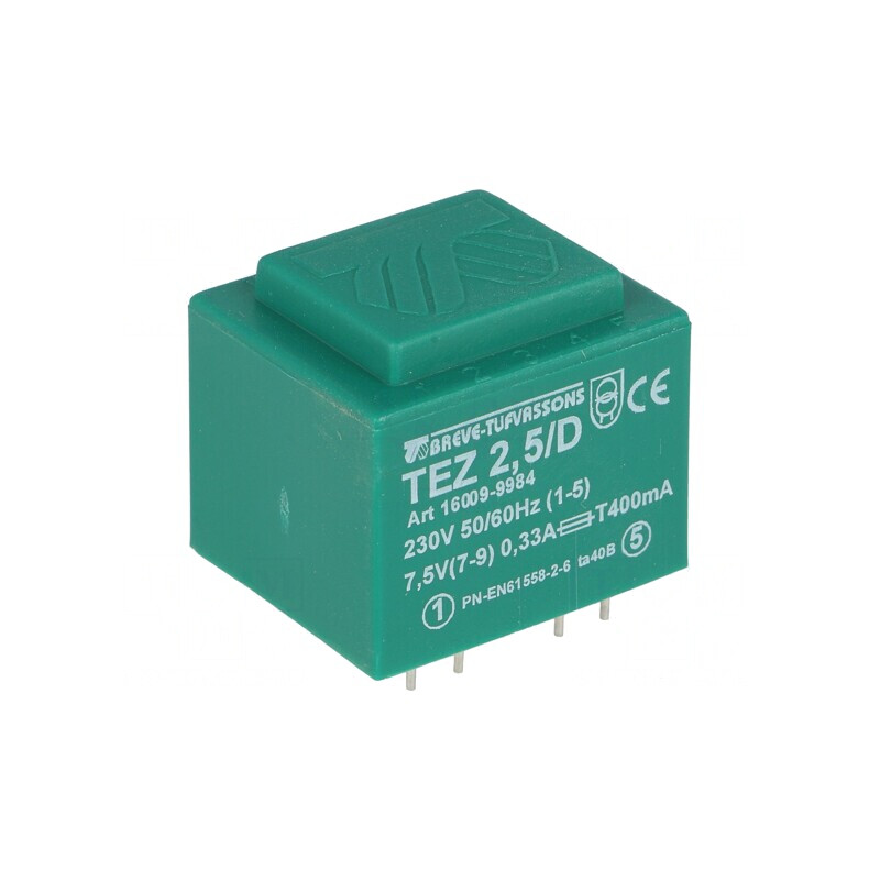 Transformator Încapsulat 2,5VA 230V la 7,5V PCB | Electronic-mag.ro | Componente Electronice