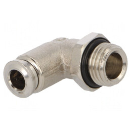 Racord push-in unghi alamă nichelată 20bar | Electronic-mag.ro | Componente Electronice