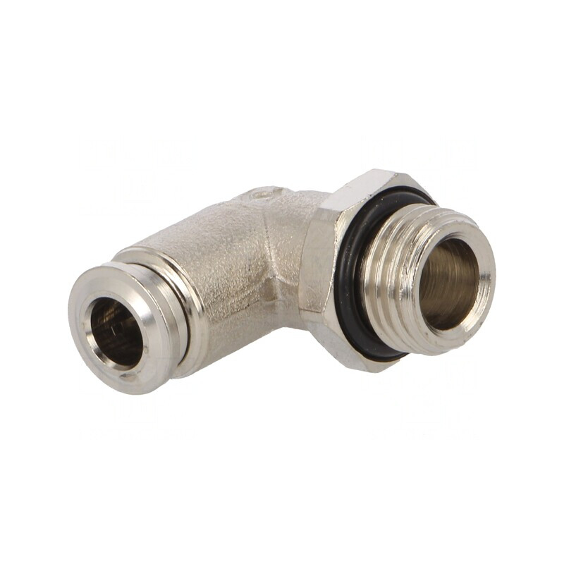 Racord push-in unghi alamă nichelată 20bar | Electronic-mag.ro | Componente Electronice