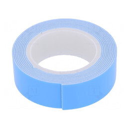 Bandă de Fixare Albă 19mm x 1.5m Spumă PE | Electronic-mag.ro | Componente Electronice