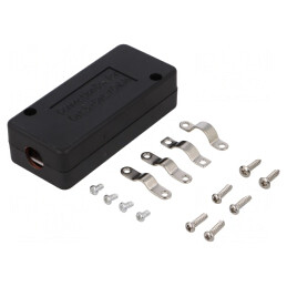 Adaptor Ethernet Ecranat Negru 22-26AWG LSA | Electronic-mag.ro | Componente Electronice