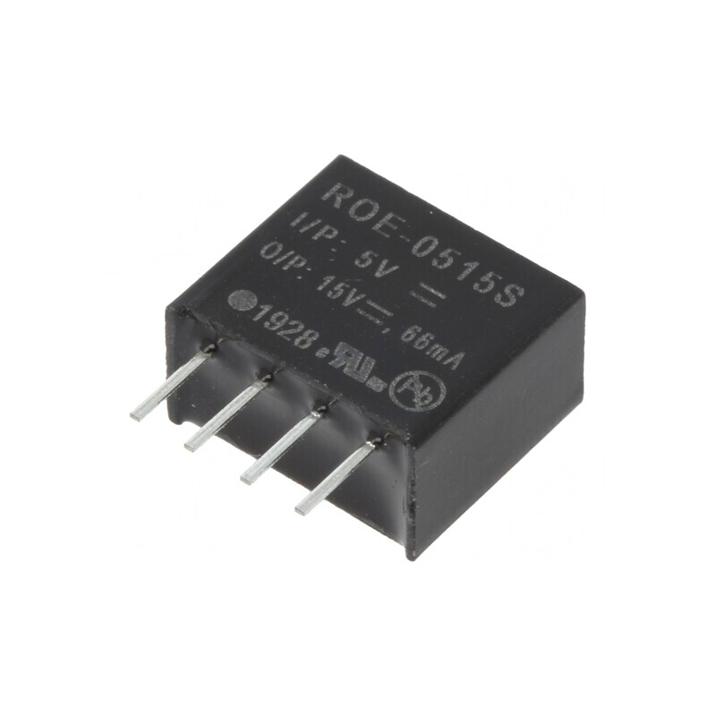 Convertor DC/DC 1W 4.5-5.5V la 15V 66mA SIP4 | Electronic-mag.ro | Componente Electronice