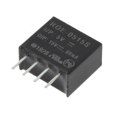 Convertor DC/DC 1W 4.5-5.5V la 15V 66mA SIP4 | Electronic-mag.ro | Componente Electronice