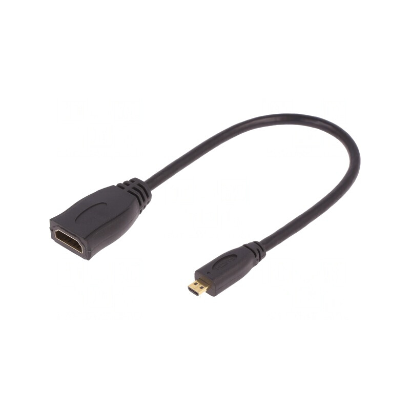 Cablu HDMI 1.4 micro HDMI 0.2m Negru | Electronic-mag.ro | Componente Electronice Cablu HDMI 1.4 micro HDMI 0.2m Negru | Electronic-mag.ro | Componente Electronice