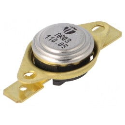 Termostat SPST-NC 110°C 16A 250VAC 6,3mm | Electronic-mag.ro | Componente Electronice