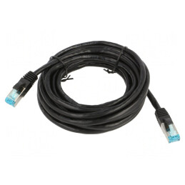 Patch cord F/UTP Cat5e 5m Negru | Electronic-mag.ro | Componente Electronice