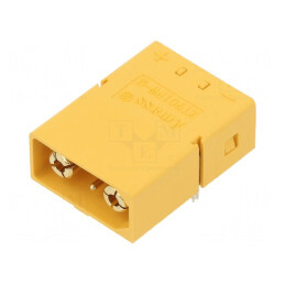 Soclu alimentare DC XT90 pentru PCB galbenă | Electronic-mag.ro | Componente Electronice