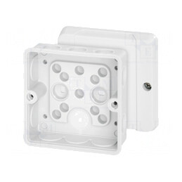 Cutie de Conexiuni IP55 Albă 88x88x50mm | Electronic-mag.ro | Componente Electronice