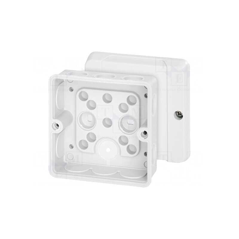 Cutie de Conexiuni IP55 Albă 88x88x50mm | Electronic-mag.ro | Componente Electronice