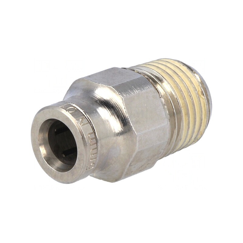 Racord Push-In Alamă Nichelată BSP 1/4" | Electronic-mag.ro | Componente Electronice