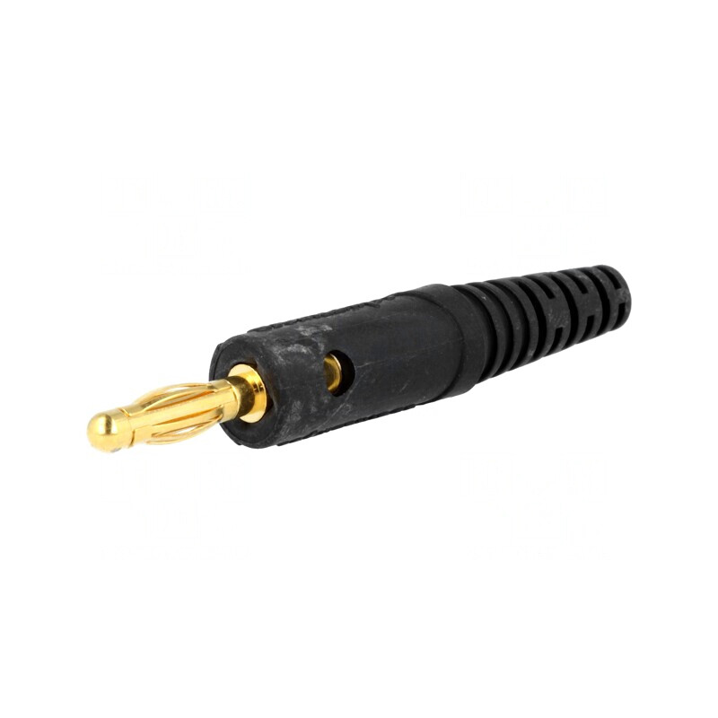 Mufă Banană 4mm 10A Neagră | Electronic-mag.ro | Componente Electronice