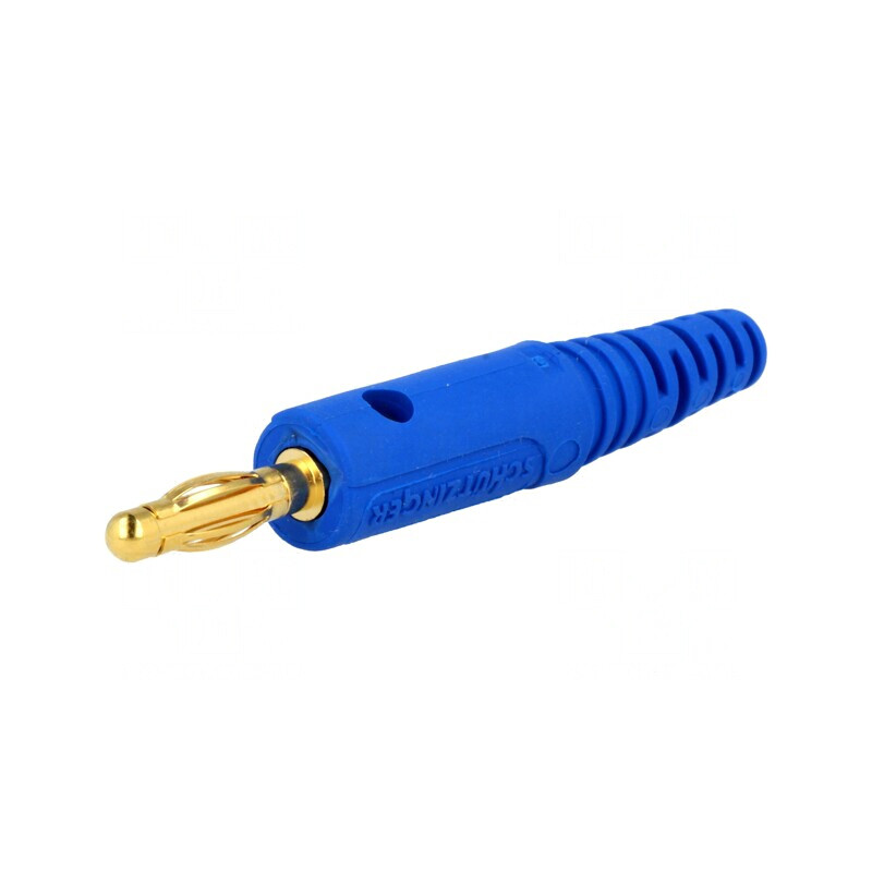 Mufă banană 4mm 32A albastră | Electronic-mag.ro | Componente Electronice