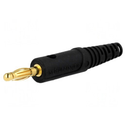 Mufă Banană 4mm Neagră 32A 70VDC | Electronic-mag.ro | Componente Electronice