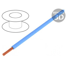 Cablu electric albastru 6mm2 10AWG 450V/750V | Electronic-mag.ro | Componente Electronice