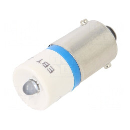 Lampă de control LED albastră 28V