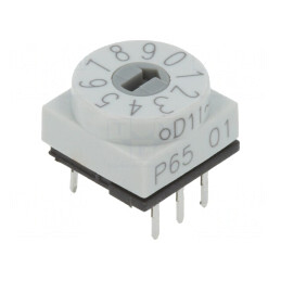 Întrerupător codificare DEC/BCD 10 poziții THT 80mΩ | Electronic-mag.ro | Componente Electronice