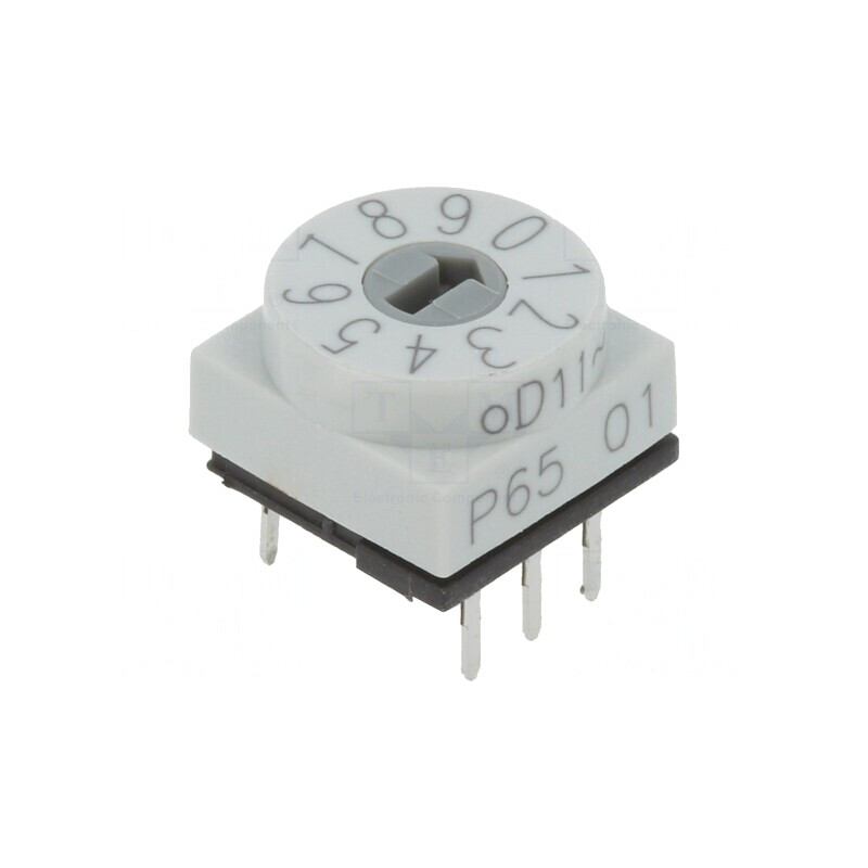 Întrerupător codificare DEC/BCD 10 poziții THT 80mΩ | Electronic-mag.ro | Componente Electronice